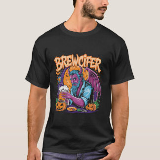 T-shirt Brewcifer Devil Beer Lover Halloween T Shirt