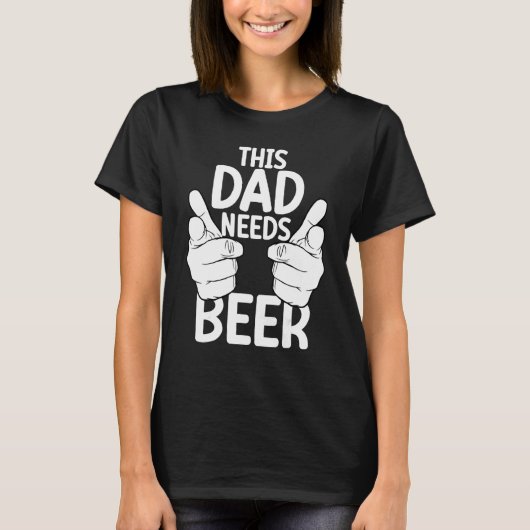 T-shirt Brewer Beer Beer Drinker Alcohol Dad Fathers Day (Devant)