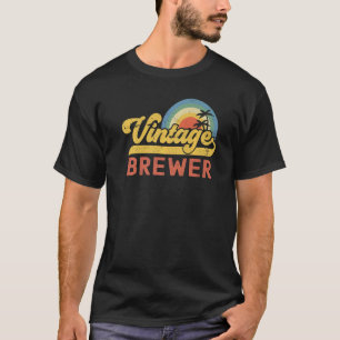 T-shirt Brewer Vintage Sunset Profession Rétro Titre de l'