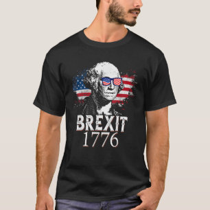 T-shirt Brexit 1776 Vintage George Washington American Fla