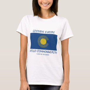 T-shirt BREXIT Adieu Europe Bonjour COMMONWEALTH
