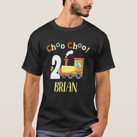 T-shirt Brian Choo Choo Deux Train 2e Anniversaire 2 (Devant)
