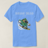 T-shirt Brian Head UtahFunny Snowboard Beer Hops (Design devant)