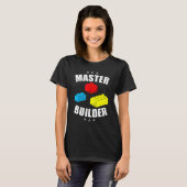 T-shirt Brick Builder Blocks Building Master Builder Toys (Devant entier)