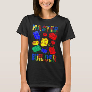 T-shirt Brick Builder Blocks Master Builder Garçons Filles