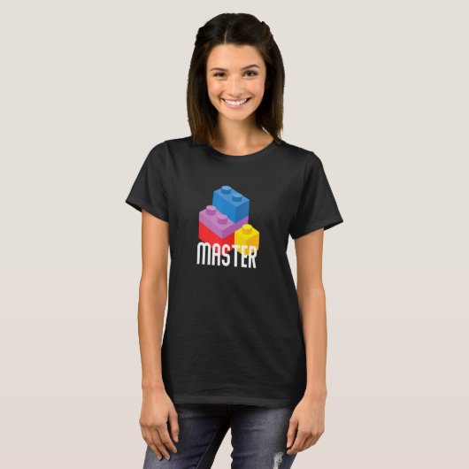 T-shirt Brick Master Bâtiment Blocs Briques Constructeur J (Devant entier)