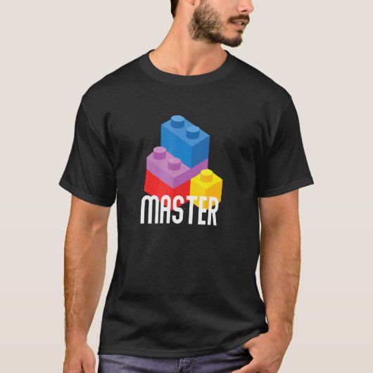 T-shirt Brick Master Bâtiment Blocs Briques Constructeur J (Devant)