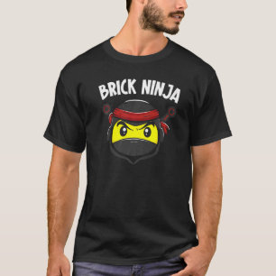 T-shirt Brick Ninja Master Builder briques Blocs de constr