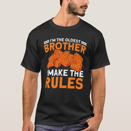 T-shirt Bricklayer Le Frère Le Plus Ancien Fait Le Maso Rè (Devant)
