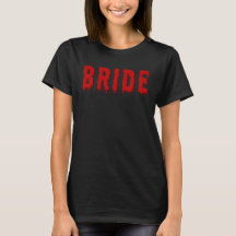 Bride bachelorette fête emo goth horreur chemise