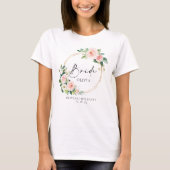 T-shirt Bride de couronne florale (Devant)