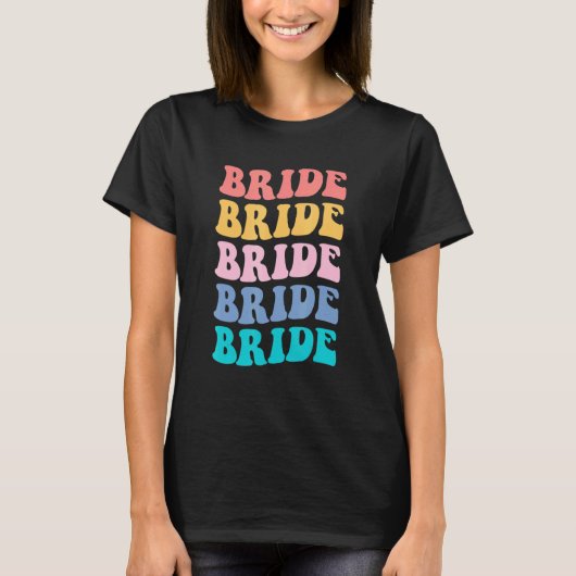 T-shirt Bride I Do Crew Retro Bachelorette Party Bride Bri (Devant)