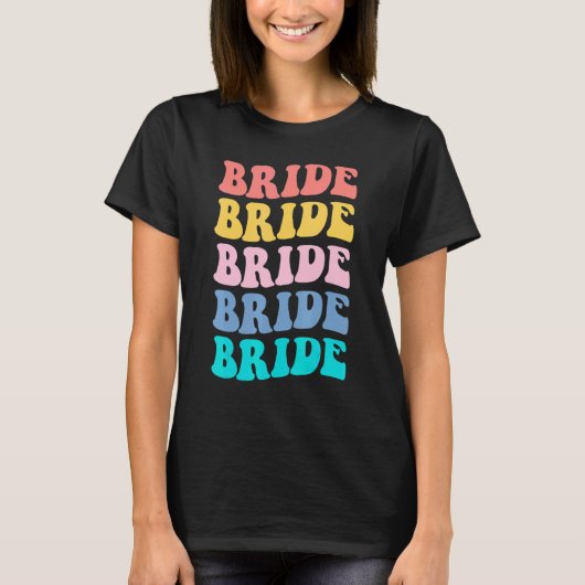 T-shirt Bride I Do Crew Retro Bachelorette Party Bride Bri (Devant)