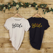 T-shirt Bride-Modern Simple Editable Bachelorette Party