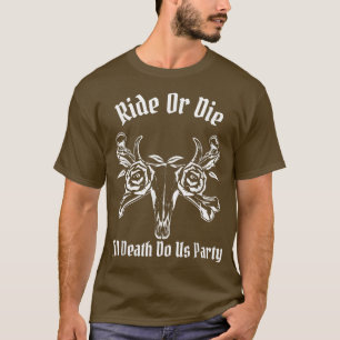 T-shirt Bride Or Die Babe Gothic Witchy Halloween Tarot Ba