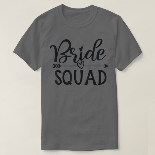 T-shirt Bride Squad Arrow Wedding Party And Bachelorette P (Design devant)