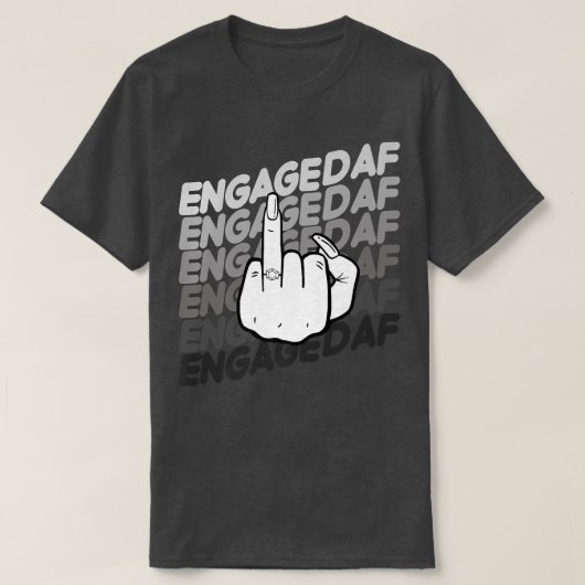 T-shirt Bride To Be Engaged AF Wedding Ring Future Mrs (Design devant)