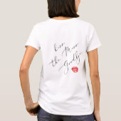 T-shirt Bride Tribe Kiss the Miss Goodbye  (Dos)