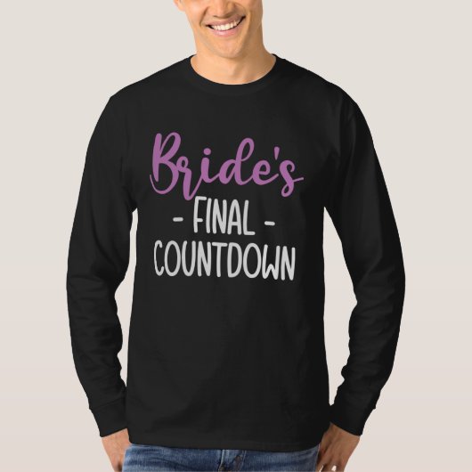T-shirt Brides Final Countdown Braut (Devant)