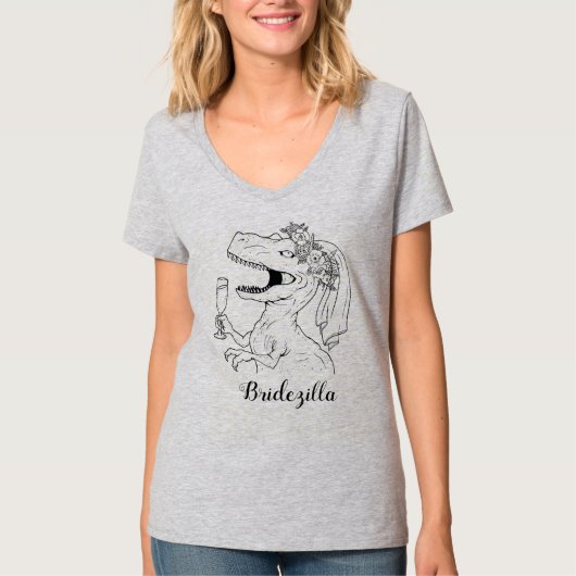 T-shirt Bridezilla Grey Tee (Devant)