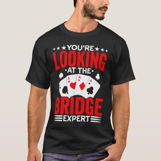 T-shirt Bridge Card Game Expert Sports Player  Bridge Play (Devant)