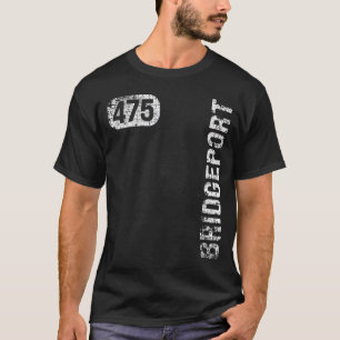 T-shirt Bridgeport Connecticut 475 Indicatif régional Rétr