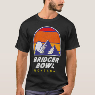 T-shirt Bridger Bowl Montana USA Station de ski RETOUR IMP