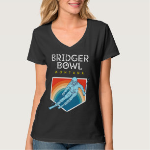 T-shirt Bridger Bowl Montana USA Station de ski RETOUR IMP