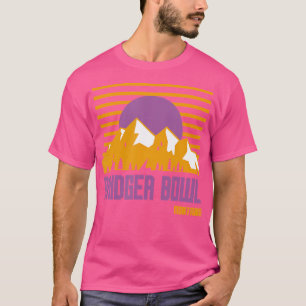 T-shirt Bridger Bowl Montana Vintage Mountains Randonnée C