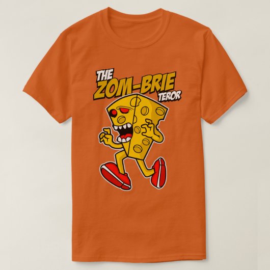 T-SHIRT BRIE ZOMBIE CARTOON (Design devant)