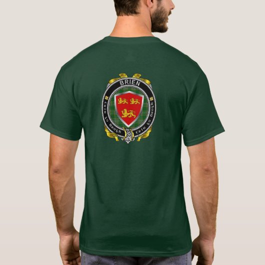 T-shirt Brien/Bryan Irish Shield (Dos)