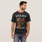 T-SHIRT BRIGADE ANTIFASCISTE INSCRIVEZ-VOUS MAINTENANT COM (Devant entier)