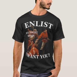 T-SHIRT BRIGADE ANTIFASCISTE INSCRIVEZ-VOUS MAINTENANT COM