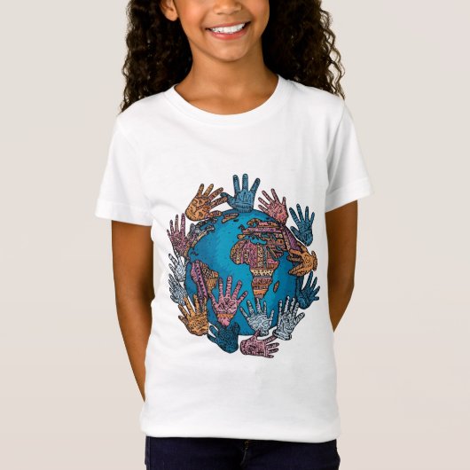 T-Shirt Briger les civilisations - La paix et le progrès (Devant)