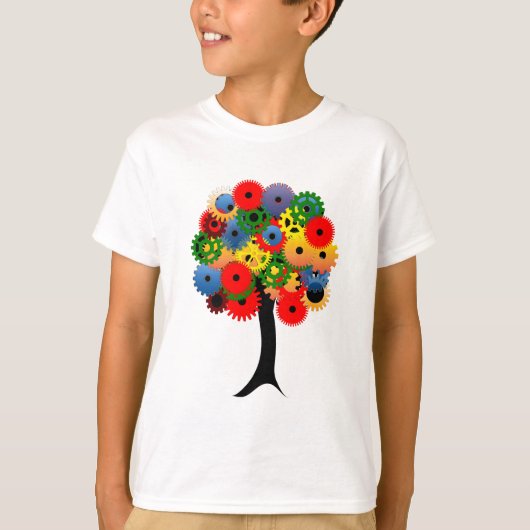 T-shirt Bright and Colorful Mechanical Gear (Devant)