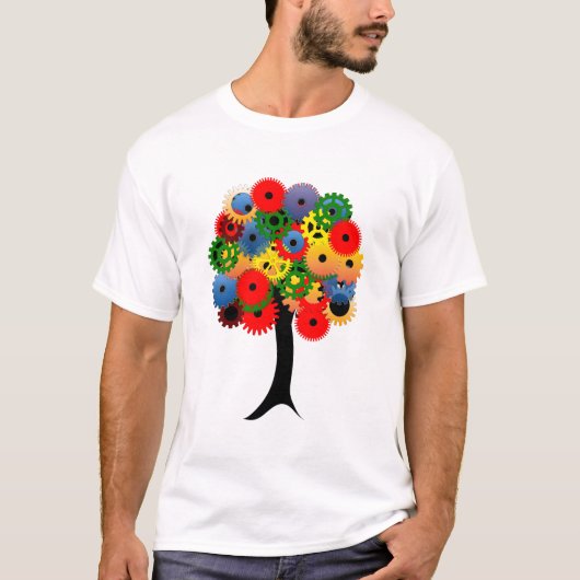T-shirt Bright and Colorful Mechanical Gear (Devant)