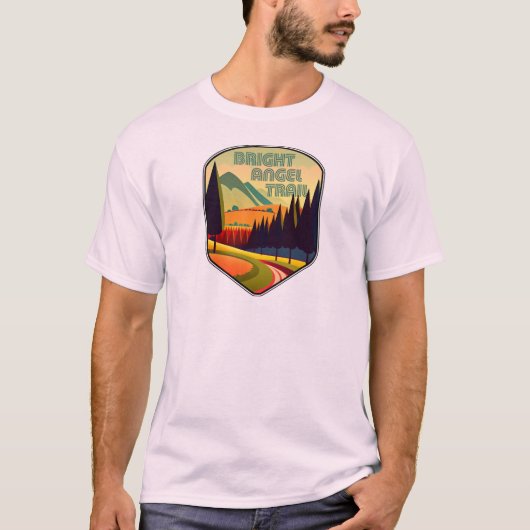 T-shirt Bright Angel Trail Grand Canyon Couleurs (Devant)