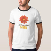 T-shirt Bright Bloom – Uplifting Floral Quote Art (Devant)
