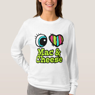T-shirt Bright Eye Heart I Love Mac et Fromage