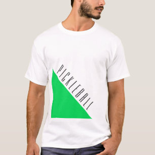 T-shirt Bright Green Pickleball Wedge Logo Bloc de couleur