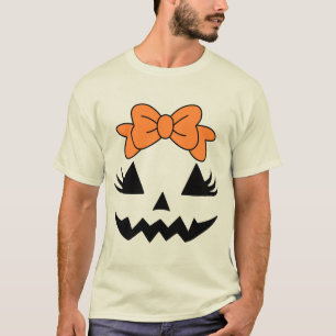 T-shirt Bright Orange Bow Design pour Halloween