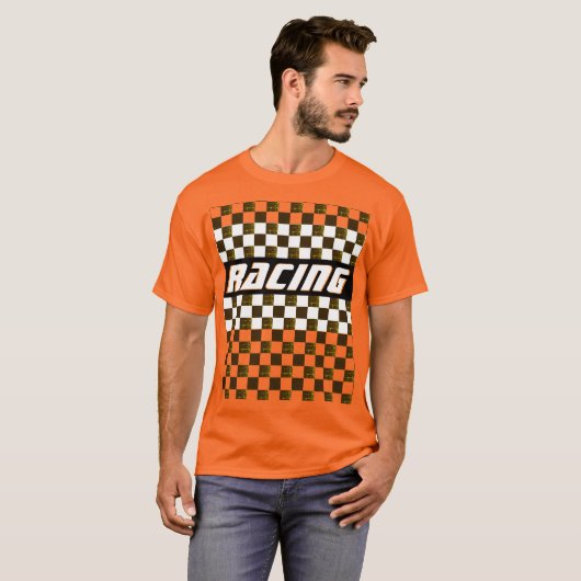 T-shirt Bright Orange Racing (Devant entier)