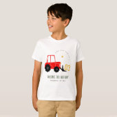T-shirt Bright Red Yellow Digger Enfants N'importe quel âg (Devant entier)