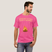 T-shirt Bright Stars And S'Mores Camping Amis Camper Bu (Devant entier)