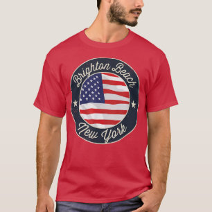 T-shirt Brighton Beach - Patriotique New York Souvenir T-S