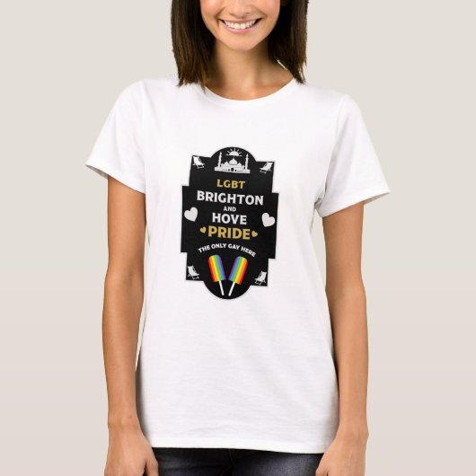 T-shirt Brighton et Hove Pride (Devant)