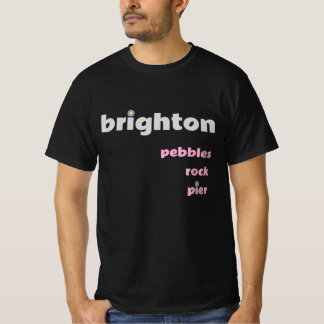 T-shirt Brighton Pebbles Rock Pier M Tee