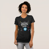 T-shirt brillant, brillant comme un diamant (Devant entier)