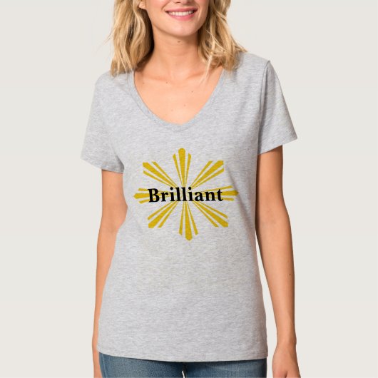 T-shirt Brillant comme Sunburst (Devant)