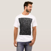 T-shirt Brillant noir de parties scintillantes (Devant entier)